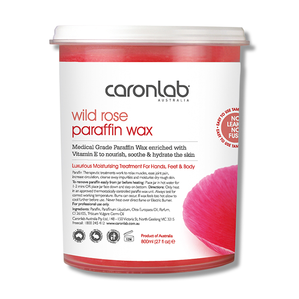 Caronlab Parrafin Wax Rose 800ml - Beautopia Hair & Beauty
