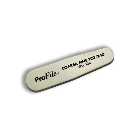 ProFile 120/240 Coarse-Fine Sausage Cushion White Core Nail File