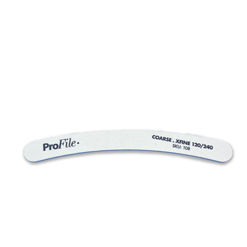 ProFile Boomerang File - White/Blue - Coarse.XFine 120/240 - Beautopia Hair & Beauty