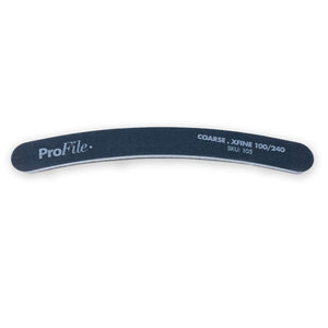 ProFile Boomerang File - Black/White - Coarse.Xfine 100/240 - Beautopia Hair & Beauty
