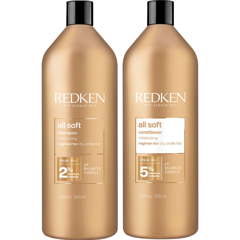 Redken All Soft Shampoo & Conditioner 1L Duo