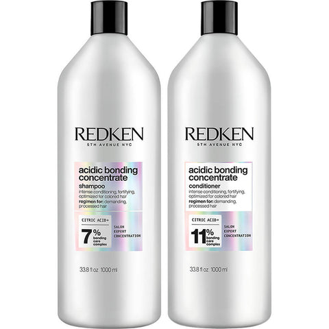 Redken Acidic Bonding Concentrate Shampoo & Conditioner 1L Duo