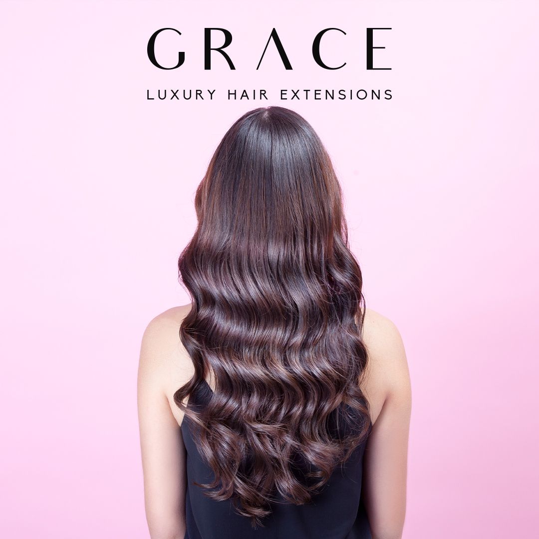 Grace Remy 3 Clip Weft Hair Extension - #1B Dark Brown - Beautopia Hair & Beauty