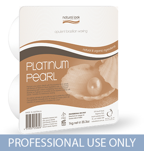 Natural Look Depilatory Wax SOLID Platinum Pearl - 1kg - Beautopia Hair & Beauty