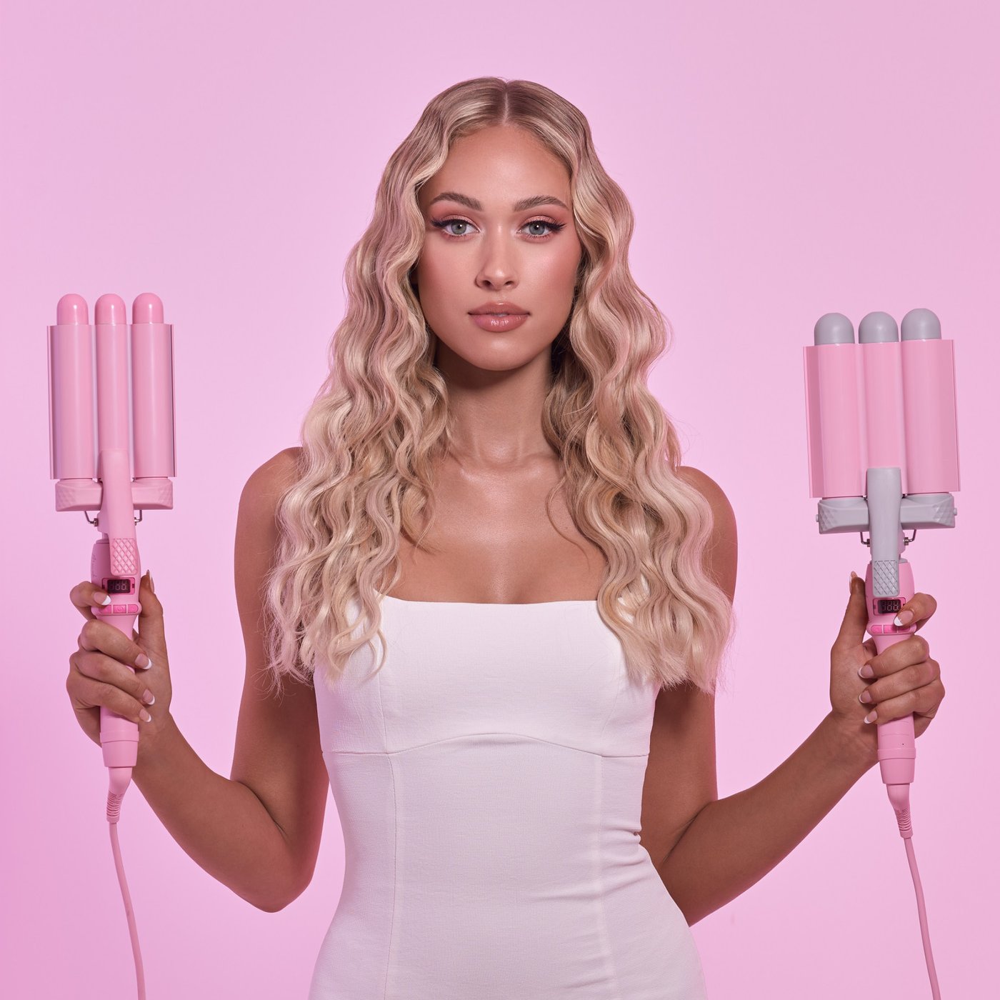 Mermade Pro Waver Pink 32mm - Beautopia Hair & Beauty