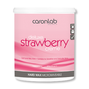 Caronlab Hard Wax Strawberry Creme 800g - Beautopia Hair & Beauty