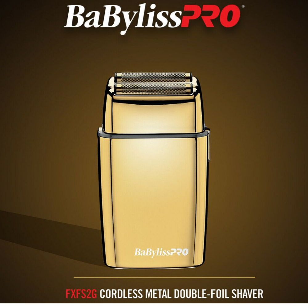 Babyliss Pro FoilFX02 Metal Double Foil Shaver Gold - Beautopia Hair & Beauty