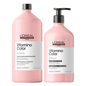 L'oreal Professionnel Vitamino Colour Shampoo 1500ml & Conditioner 750ml Duo