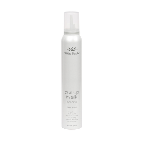 White Sands Curl Up in Silk Firm Hold Mousse 200g - Beautopia Hair & Beauty