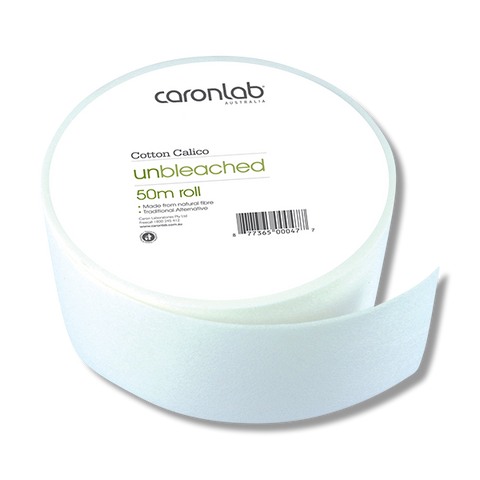Caronlab Cotton Calico Roll Unbleached 50m - Beautopia Hair & Beauty