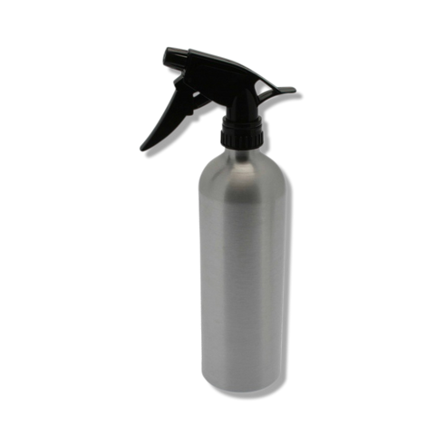 Santorini Aluminium Water Spray Bottle Silver 500ml - Beautopia Hair & Beauty