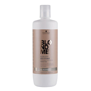 Schwarzkopf BlondMe Keratin Restore Bonding Shampoo 1 Litre - All Blondes - Beautopia Hair & Beauty