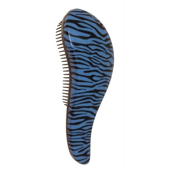Santorini Detangler Brush Blue Zebra - Beautopia Hair & Beauty
