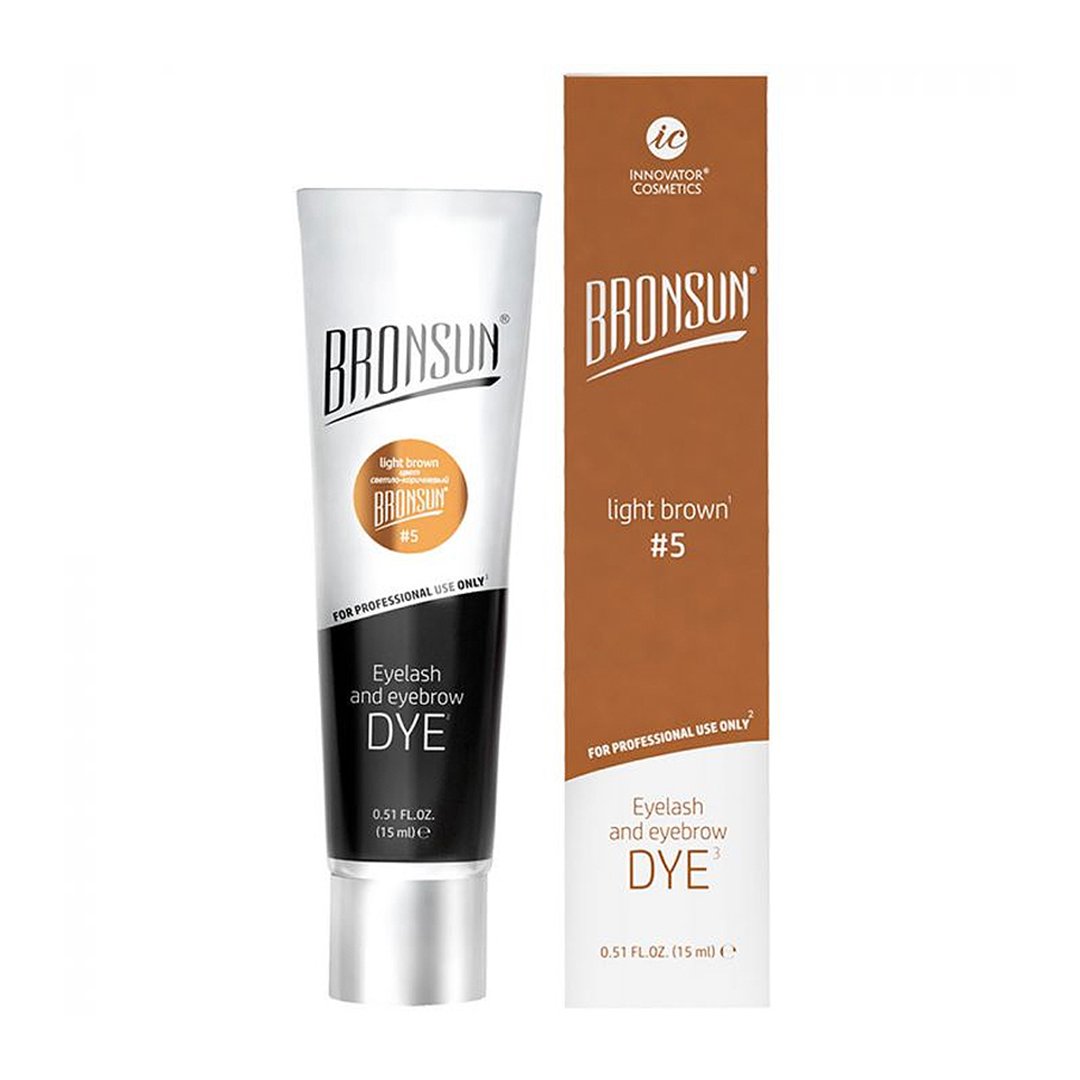 Bronsun Lash & Brow Dye Light Brown 15ml - Beautopia Hair & Beauty