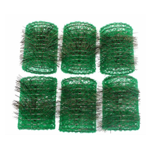 Santorini Brush Rollers - Green 43mm - 6pk - Beautopia Hair & Beauty