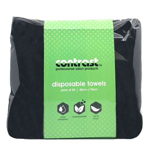 Contrast Disposable Towel 50 Pack - Beautopia Hair & Beauty