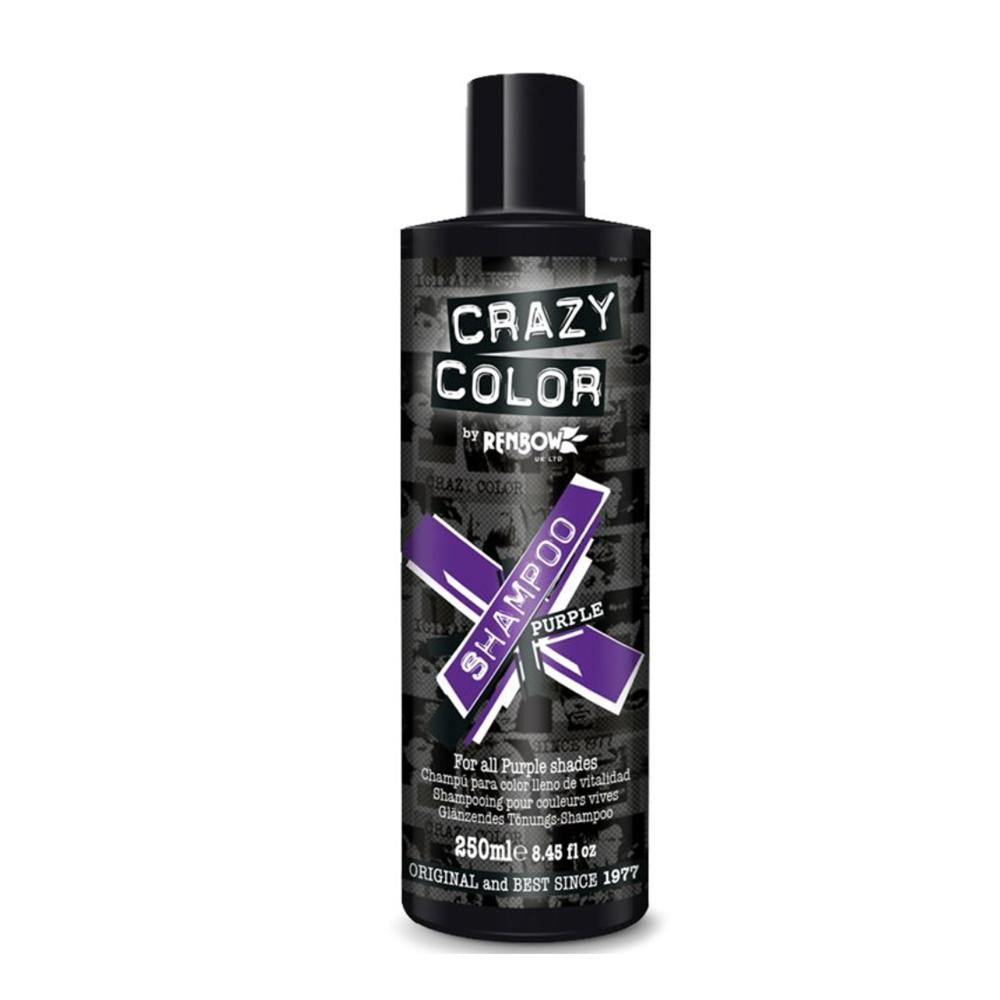 Crazy Color Shampoo Purple 250ml - Beautopia Hair & Beauty