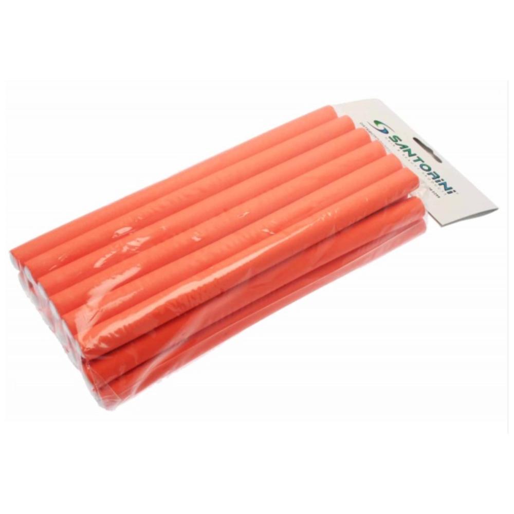 Santorini Flexible Rollers Small - Orange 16mm - 18pk - Beautopia Hair & Beauty
