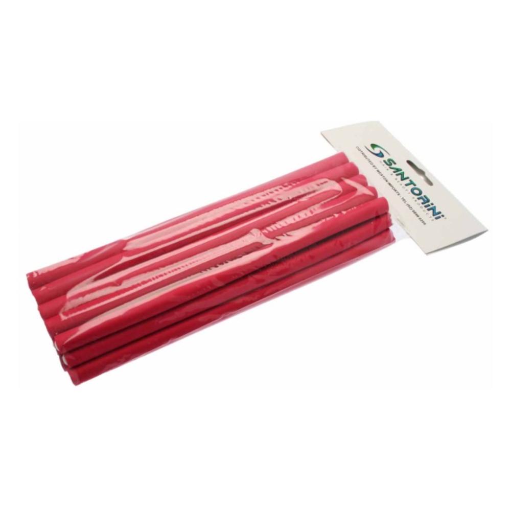 Santorini Flexible Rollers Small - Red 12mm - 18pk - Beautopia Hair & Beauty