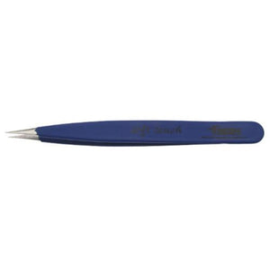 Focus Pointed Soft Touch Tweezer - Blue - Beautopia Hair & Beauty