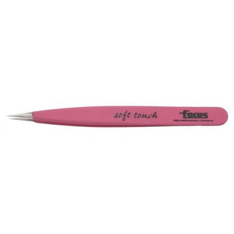 Focus Pointed Soft Touch Tweezer - Pink - Beautopia Hair & Beauty