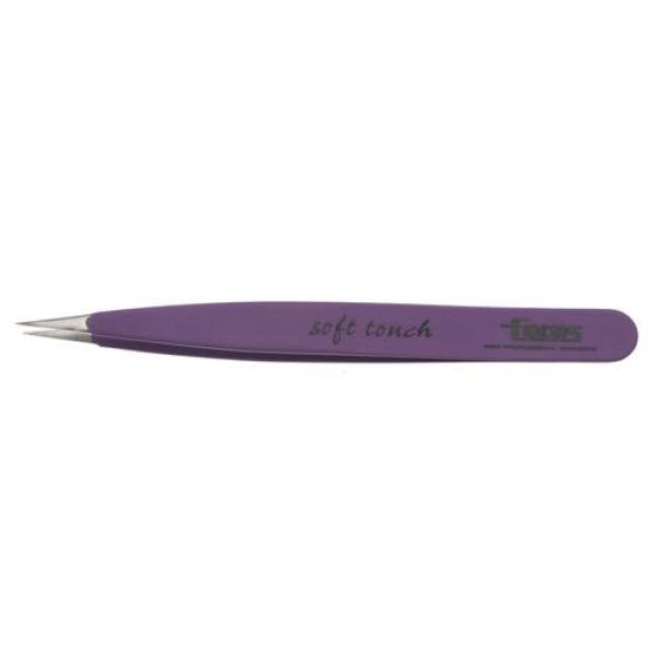 Focus Pointed Soft Touch Tweezer - Purple - Beautopia Hair & Beauty