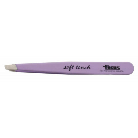 Focus Slanted Soft Touch Tweezer - Lilac - Beautopia Hair & Beauty