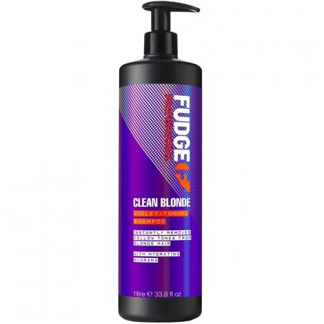 Fudge Clean Blonde Violet Toning Shampoo 1 Litre - Beautopia Hair & Beauty