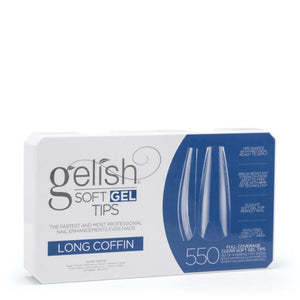 Gelish Soft Gel Tips Long Coffin