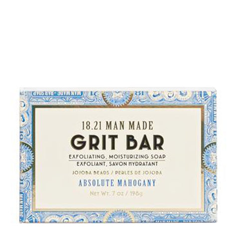 18.21 Man Made Grit Bar Soap Absolute Mahogany