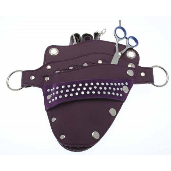 Purple Scissor Pouch with Diamantes