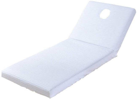 Pure Beauty Couch Cover Velcro Free White with Face Hole