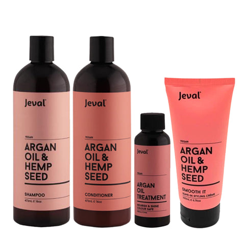 Jeval Infusions Argan Oil & Hemp Seed 4 Pack - Beautopia Hair & Beauty