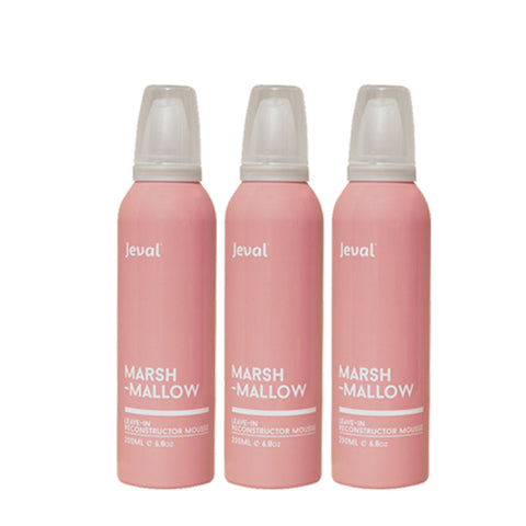 Jeval Infusions Marshmallow Leave-in Reconstructor Mousse 200ml 3 Pack - Beautopia Hair & Beauty