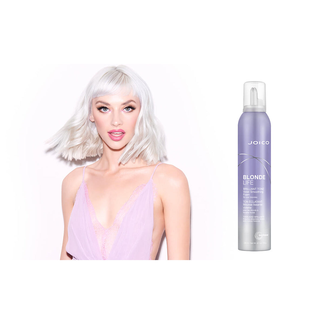 Joico Blonde Life Brilliant Tone Violet Smoothing Foam 190g - Beautopia Hair & Beauty