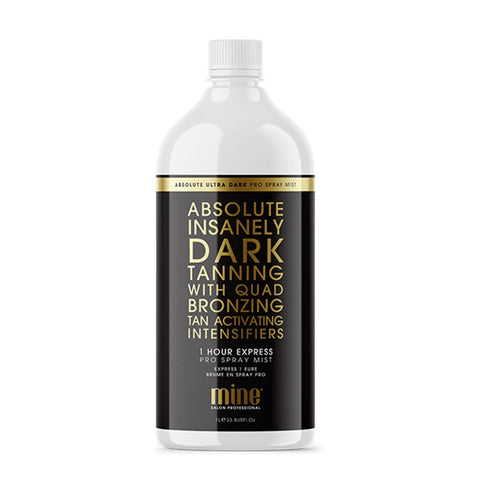 Mine Tan Absolute Dark 1 Hour Tan Solution 1 Litre - Beautopia Hair & Beauty