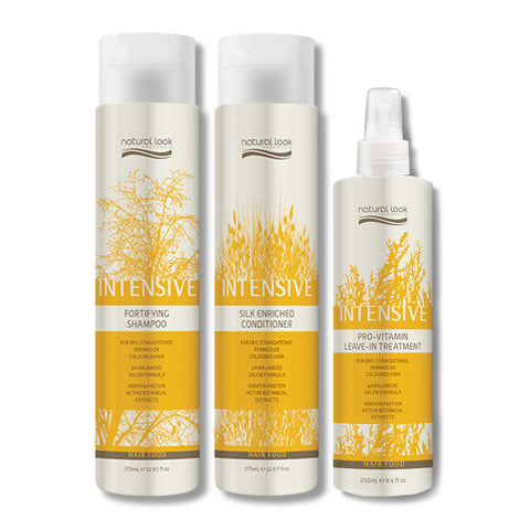 Natural Look Intensive Shampoo, Conditioner & Leave-in Treatment Trio