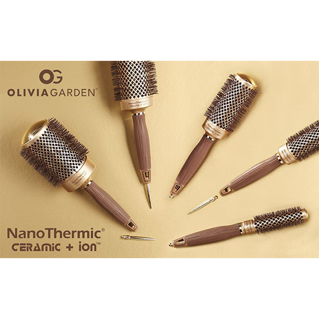 Olivia Garden NanoThermic Ceramic & Ion Round Brush 64mm
