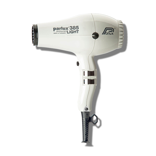 Parlux 385 Power Light Ceramic & Ionic Hair Dryer - White - Beautopia Hair & Beauty