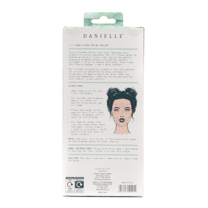 Danielle Creations Dual Ended Jade Facial Roller - Beautopia Hair & Beauty