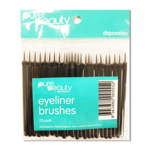 Pure Beauty Eyeliner Brushes 25 Pack