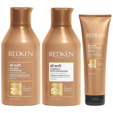 Redken All Soft Shampoo, Conditioner & Mask Trio