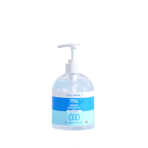 Rifeshow Blue Safety 75% Alcohol Instant Hand Sanitizer Gel 500ml - Beautopia Hair & Beauty