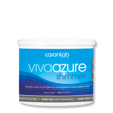 Caronlab Hard Wax Viva Azure Shimmer 400g - Beautopia Hair & Beauty